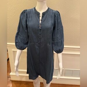 Denim Puff Sleeve Dress
